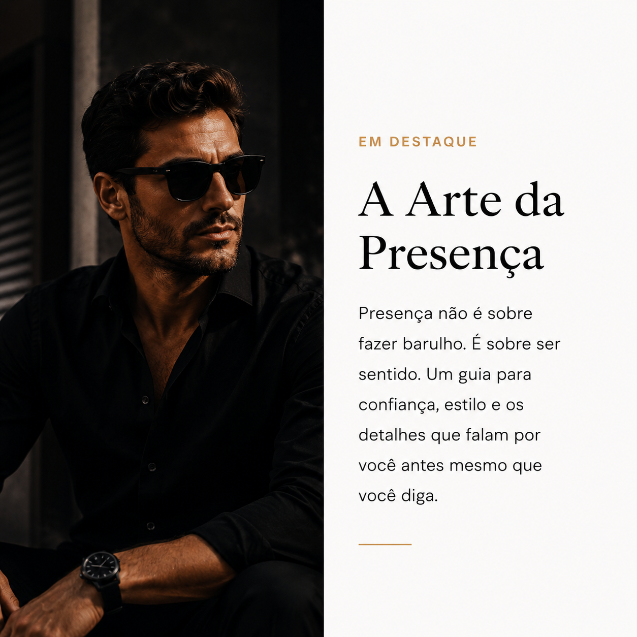 A ARTE DA PRESENÇA