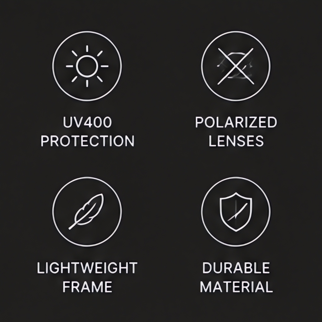 Icon Black™ Óculos de Sol Polarizado UV400