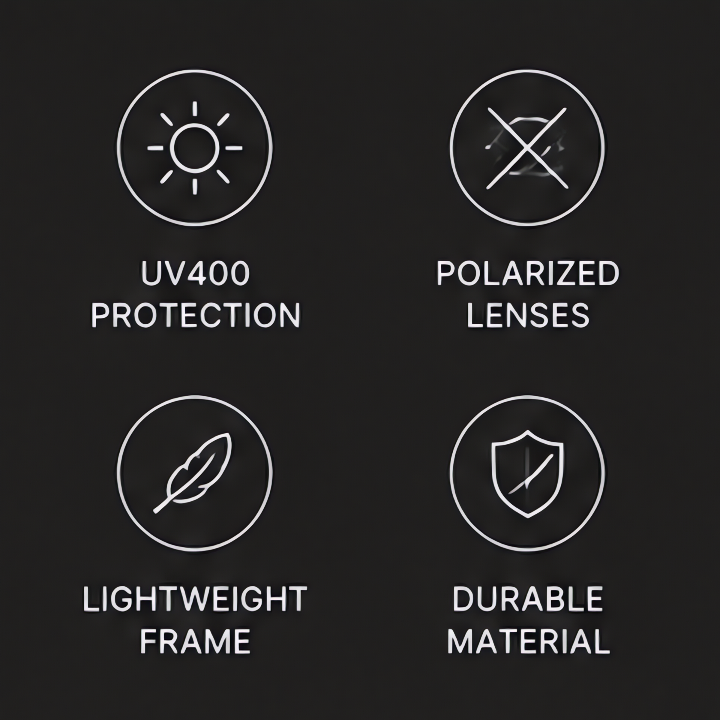 Icon Black™ Óculos de Sol Polarizado UV400