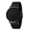 Relógio Minimalista Icon Black™ aço inoxidável