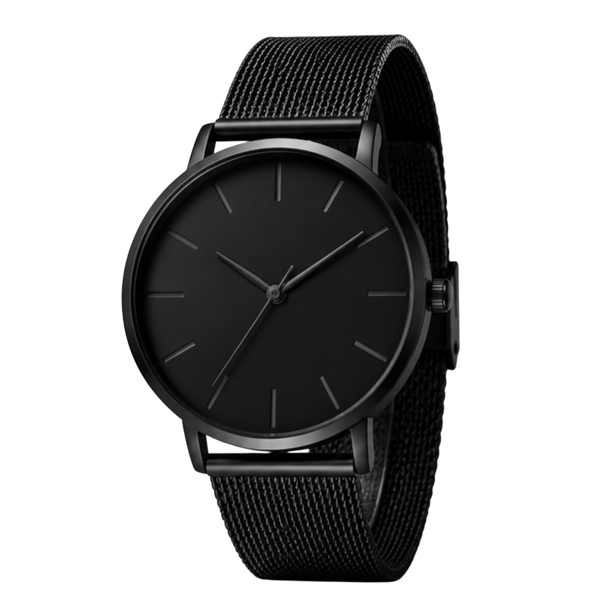 Relógio Minimalista Icon Black™ aço inoxidável