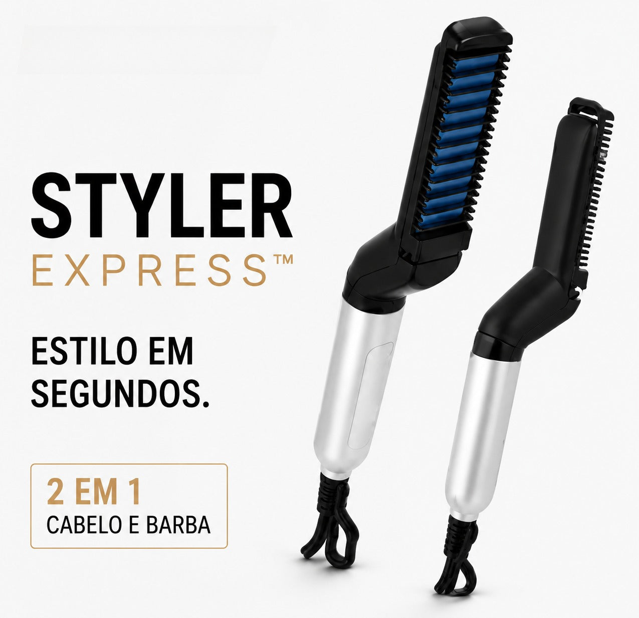 Pente Modelador Styler Express™ - 2 em 1 para Cabelo e Barba