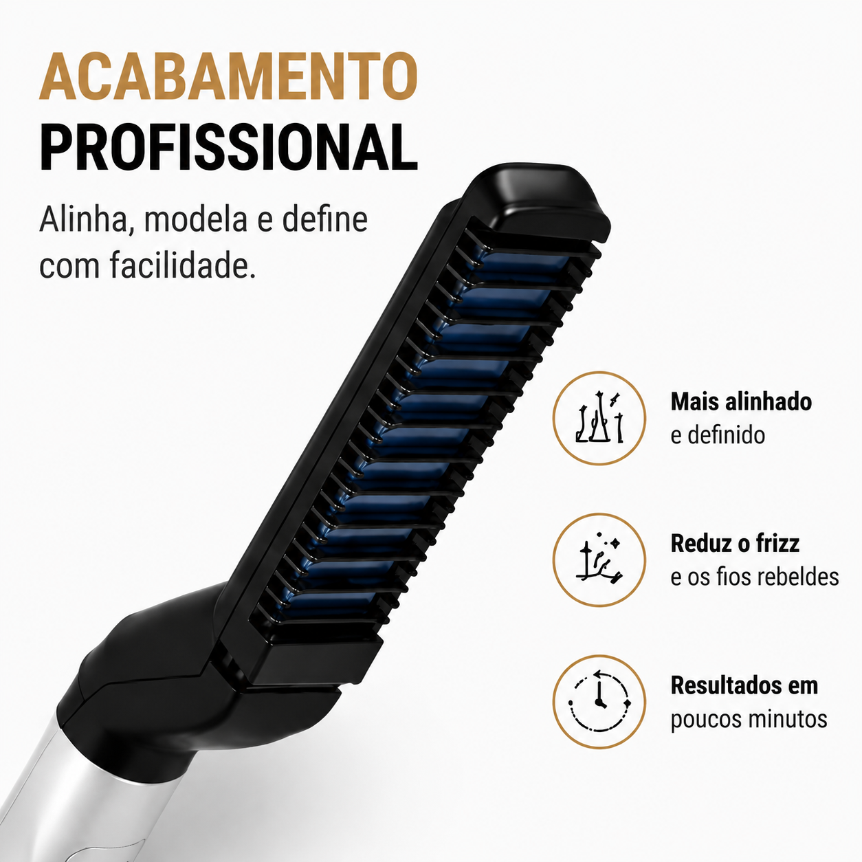Pente Modelador Styler Express™ - 2 em 1 para Cabelo e Barba